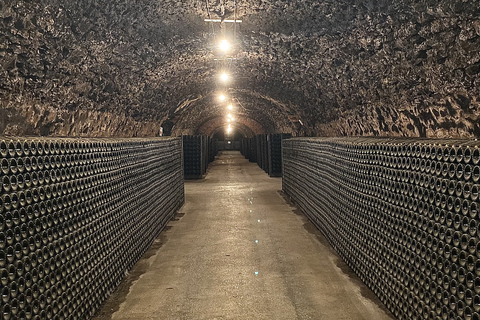 From the vines to the Champagne glass with a vintage car The heart of the Champagne region