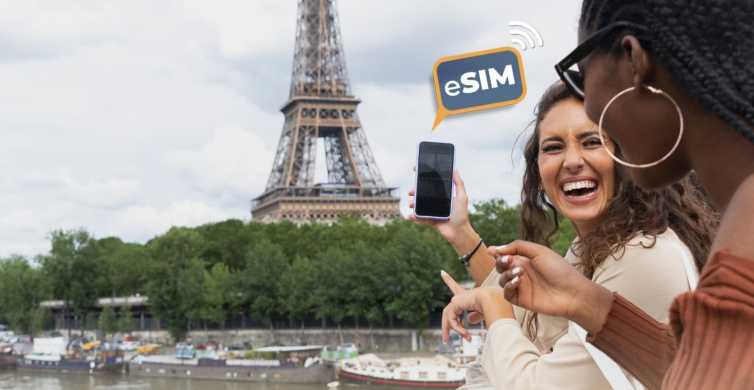 Paříž&Francie: Neomezený internet v EU s mobilními daty na eSIM