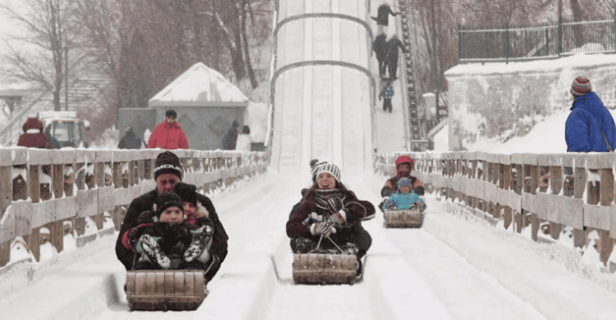Quebec City, Old Quebec Toboggan Ride with Hot Chocolate - Hizvo