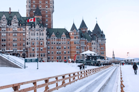 Quebec City: Old Quebec Schlittenfahrt mit heißer Schokolade