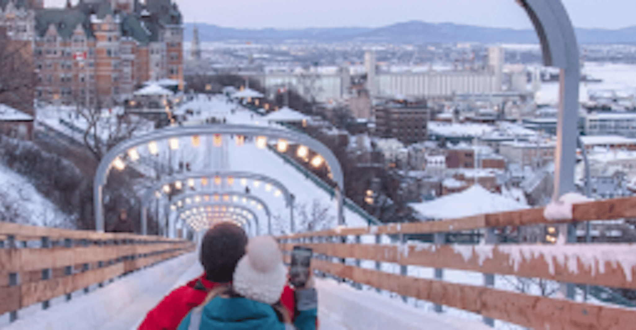 Quebec City, Old Quebec Rodelfahrt mit heißer Schokolade - Hizvo
