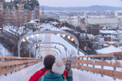 Quebec City: Old Quebec Schlittenfahrt mit heißer Schokolade