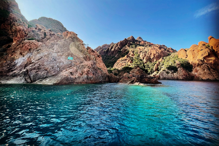 Near Ajaccio : Cruise to Piana Scandola cliff tasting sunset From Tiuccia: Boat Tour on the Gulf of Porto with Sunset