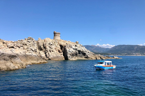 Near Ajaccio : Cruise to Piana Scandola cliff tasting sunset From Tiuccia: Boat Tour on the Gulf of Porto with Sunset