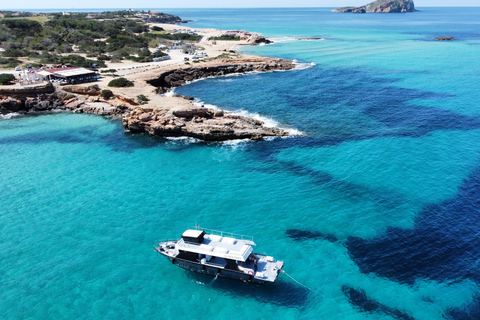 Sail along the northeast coast of Ibiza. Take a boat trip along the northeast coast of Ibiza.