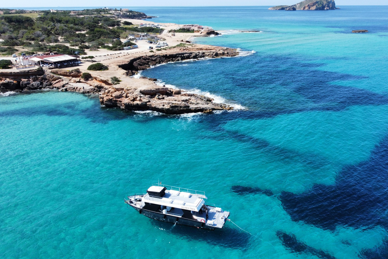 Sail along the northeast coast of Ibiza. Take a boat trip along the northeast coast of Ibiza.