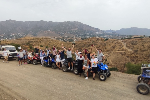 Malaga: 2-godzinna 2-osobowa wycieczka quadem z przewodnikiem w MijasMalaga: Przygoda z przewodnikiem na quadach w górach Mijas