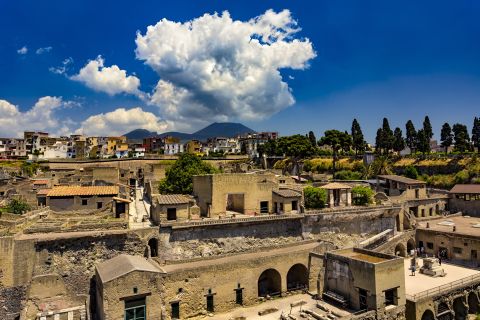 Sorrento : Transfert à Naples avec visite guidée d'Herculanum