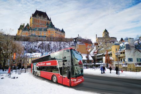 Québec : visite express de 1 h en bus à impériale