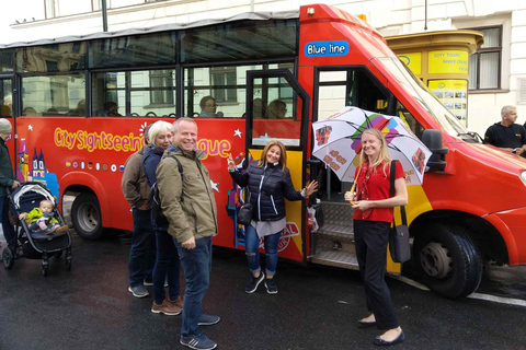 Praga: Tour panoramico della città in autobus e tour in barca opzionaleBiglietto da 24 ore per il tour in autobus