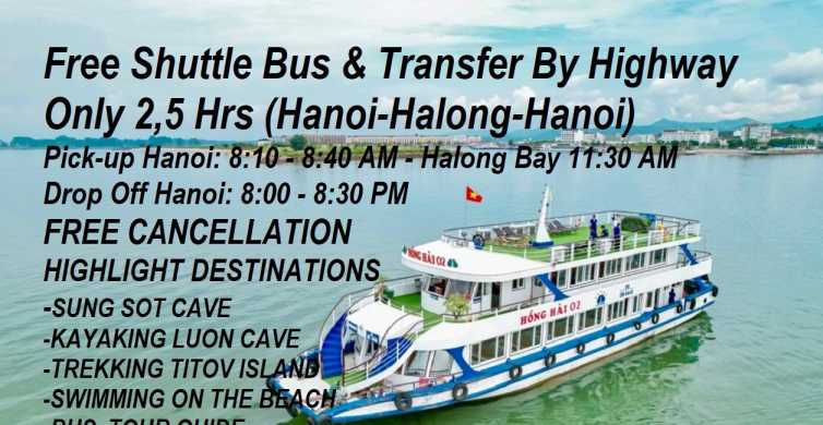 From Hanoi Ha Long Bay Full Day Guided Tour with Lunch GetYourGuide