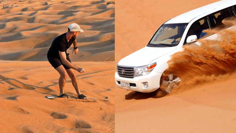 Dubai: Desert Safari, Sand Boarding with Optional Camp BBQ | GetYourGuide