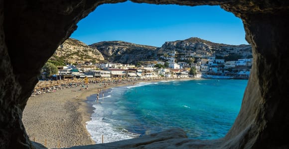 Crete: Agiofarago gorge & Matala: Explore, hike, swim