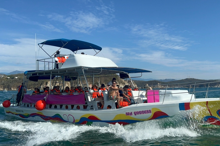 Baie de Huatulco: Excursion en bateau à Bahías et expérience de plongée en apnée