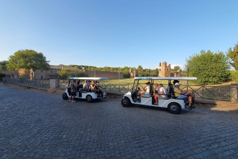 Rome: Golf Cart City Sightseeing Tour and Catacombs Visit