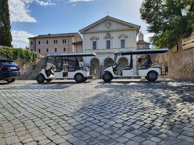 Roma: Catacumbas y Vía Apia Tour en carrito de golf en grupo reducido