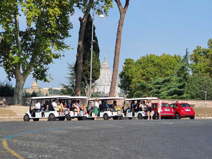 Rome: Stadstour per golfkar met gelato