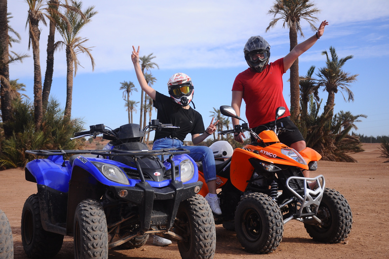 Marrakech : Aventure en quad dans la palmeraie et à Jbilat