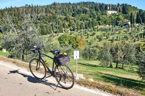 Vanuit Florence: fietstocht door Toscane met lunch en wijnproeverij