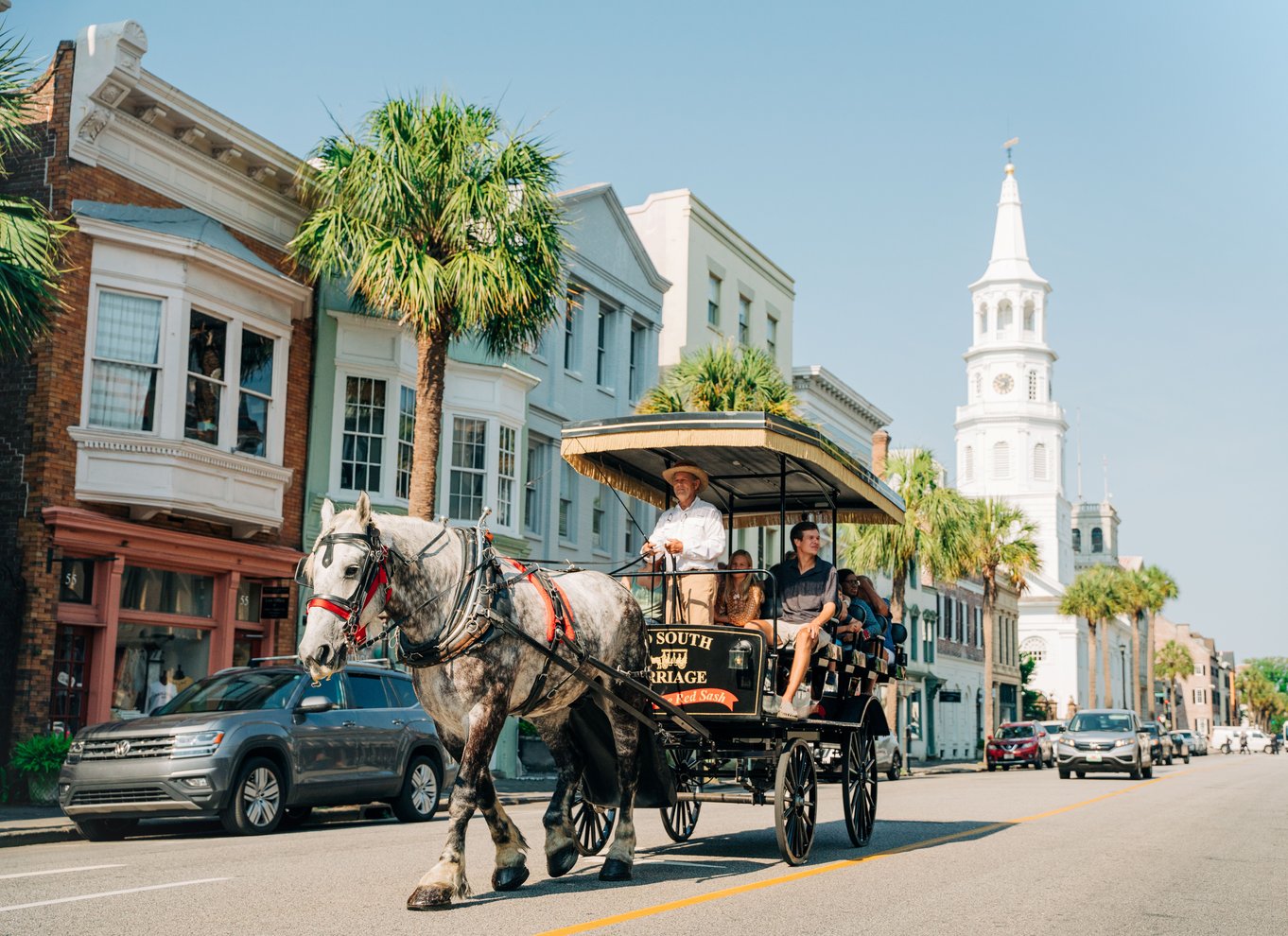 Charleston: Historisk tur i centrum med hestevogn