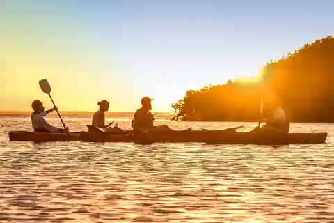 Cancún : Aventure en kayak le matin ou au coucher du soleil dans le lagon de Nichupte