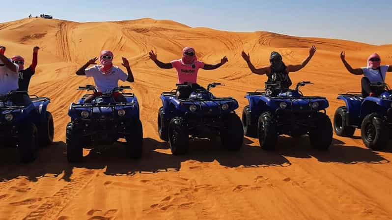 Ab Dubai Morgendliche Wüstensafari Mit Quad Fahrt Getyourguide