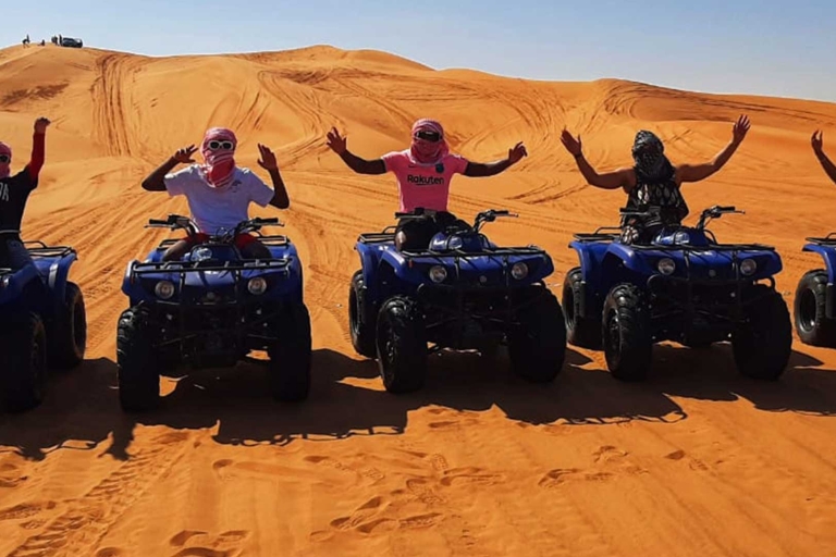 Ab Dubai: Abendliches Quad-Abenteuer in der Wüste mit BBQGruppen-Quad-Safari ohne BBQ-Dinner