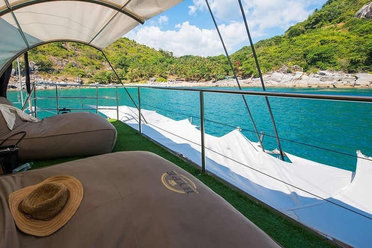 Phuket: Coral and Racha Islands Hype Luxury CatamaranShared Tour with Pickup and Drop-off