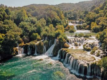 Split: Krka Waterfalls Tour, Boat Cruise, and Swimming