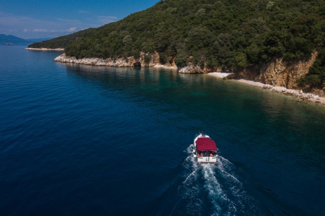 Visit Opatija/Lovran Boat Trip to Secluded Beaches on Island Cres in Opatija, Croatia