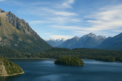 Navigation on Lake Nahuel Huapi — La Escuelita Bay or Huemul Island Huemul Island