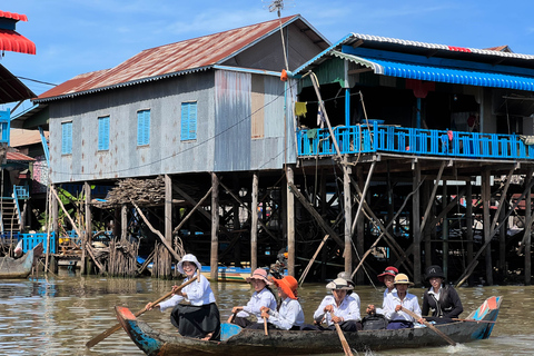 Siem Reap: Tonle Sap Sunset båtkryssning med transferDelad gruppresa