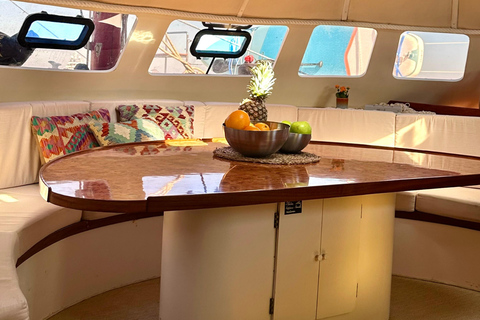 Catamaran cruise around Ibiza with Mojito Charter