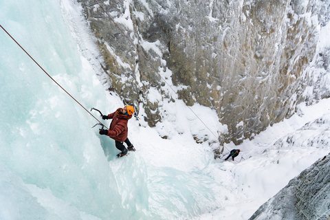 Banff: Introduktion till isklättring för nybörjare