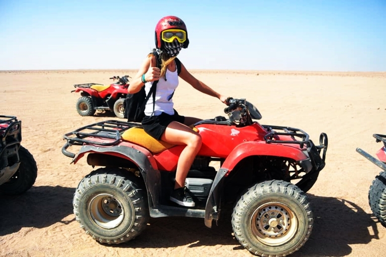 Vanuit Marsa Alam: woestijnsafari bij zonsondergang met quad