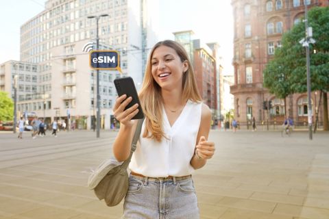 Manchester: eSim Card with Unlimited 4G UK-wide Mobile Data