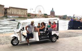 Toulouse: Electric Tuk-Tuk Tour with Photo Stops and Audio
