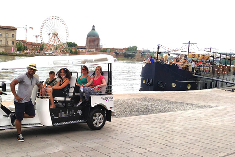 Toulouse: Electric Tuk-Tuk Tour with Photo Stops and Audio