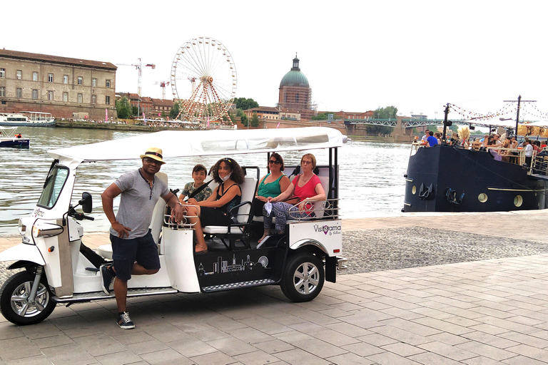 Toulouse: Recorrido eléctrico en Tuk-Tuk con paradas fotográficas y audio