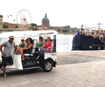 Toulouse: Elektrische Tuk-Tuk Tour met fotostops en audio