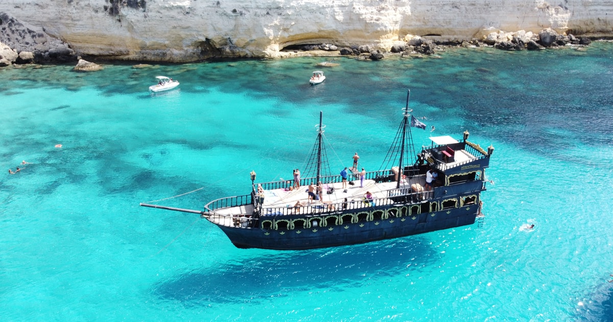 Lampedusa Pirate Ship Boat Tour With Lunch And Music GetYourGuide