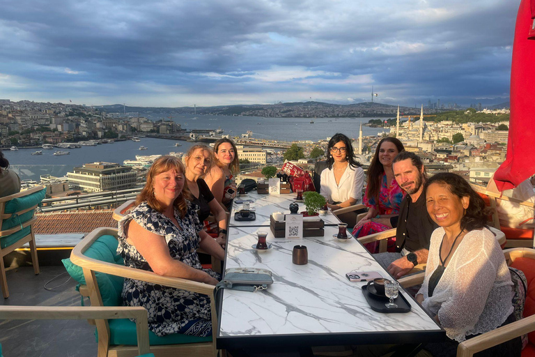 Istanbul: Turkish Food Night and Rooftop Experience