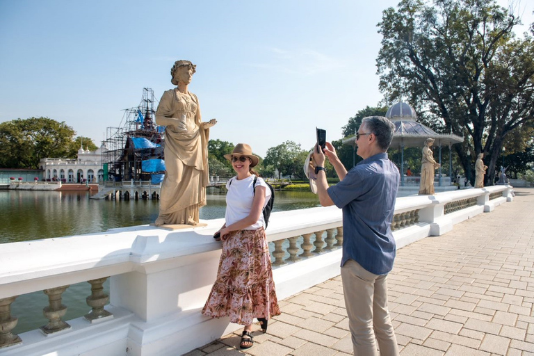 De Bangkok: excursion d'une journée en petit groupe au parc historique d'AyutthayaVisite privée en espagnol avec prise en charge à l'hôtel