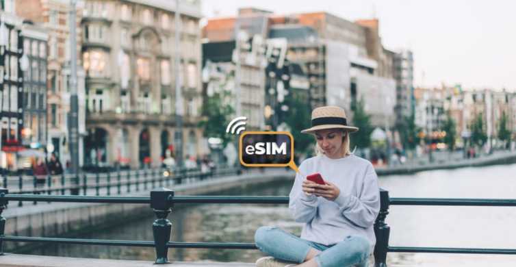 Amsterdam: Unlimited EU Internet with eSIM Mobile Data