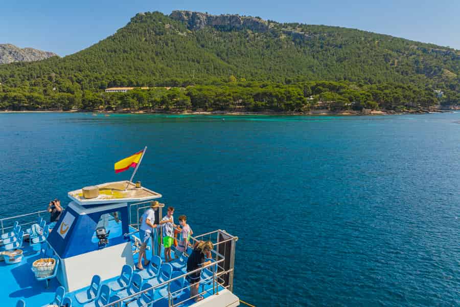 Puerto Pollença: Fähre zum Formentor Strand. Foto: GetYourGuide