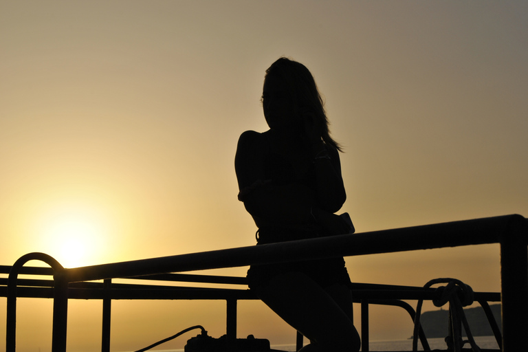 Lampedusa: Sunset Dolphin Sighting on a Pirate Ship
