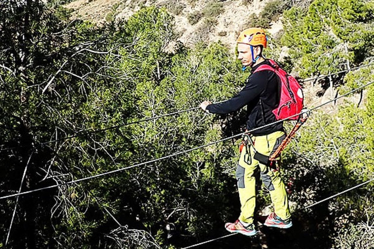 Villena: Halbtägige geführte Via Ferrata Sierra de la Villa