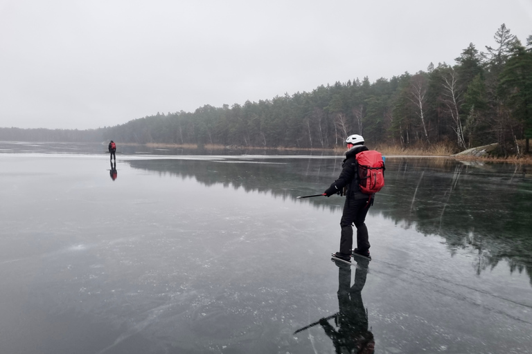 Stockholm: visite privée de patinage sur glace et déjeuner pour toute la famille