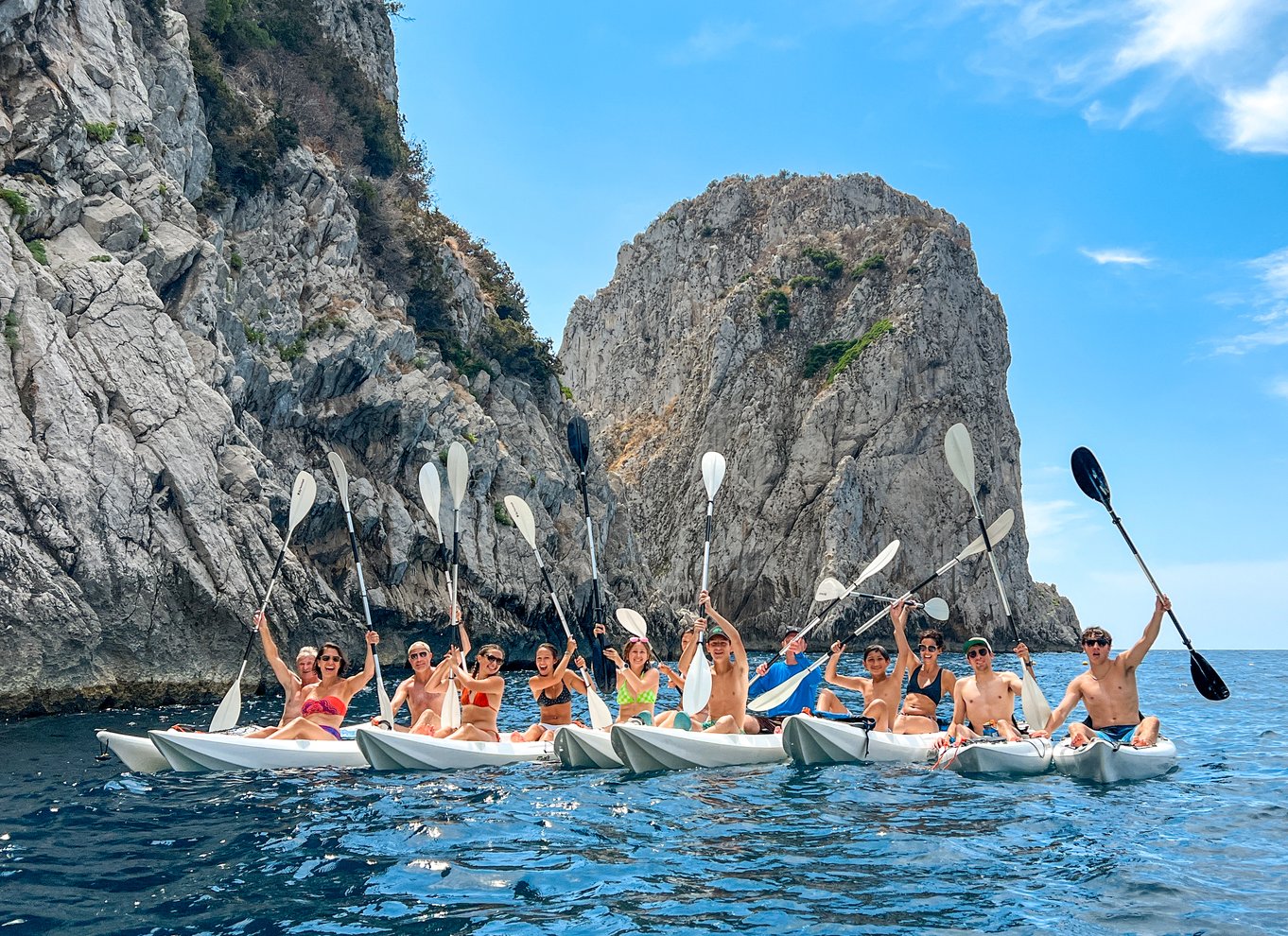 Capri: Kajaktur til grotter og strande