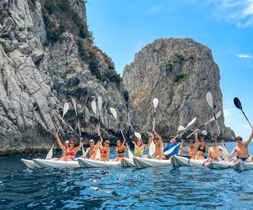 Capri: Caves and Beaches Kayaking Tour with GoPro Photos